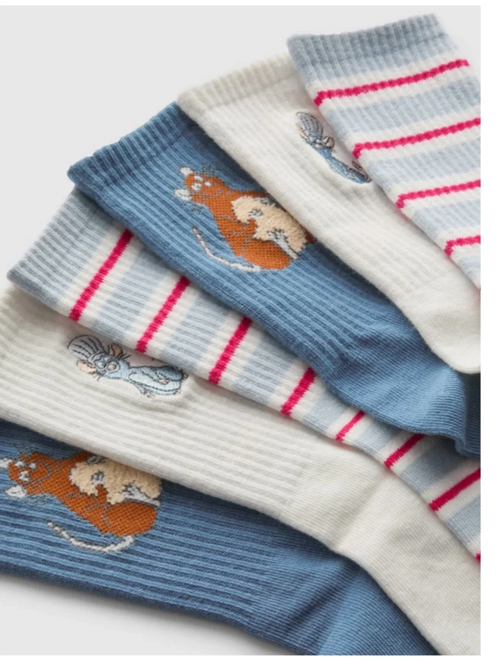 Primark 3pk Disney's Ratatouille Cotton-Blend Crew Socks